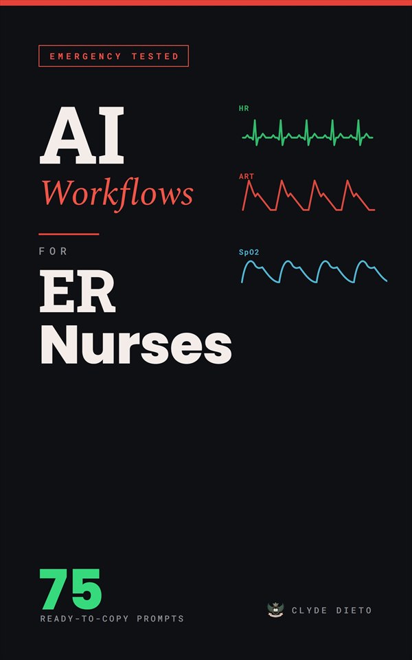 AI Workflows for ER Nurses book cover