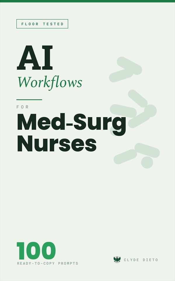 AI Workflows for Med-Surg Nurses book cover
